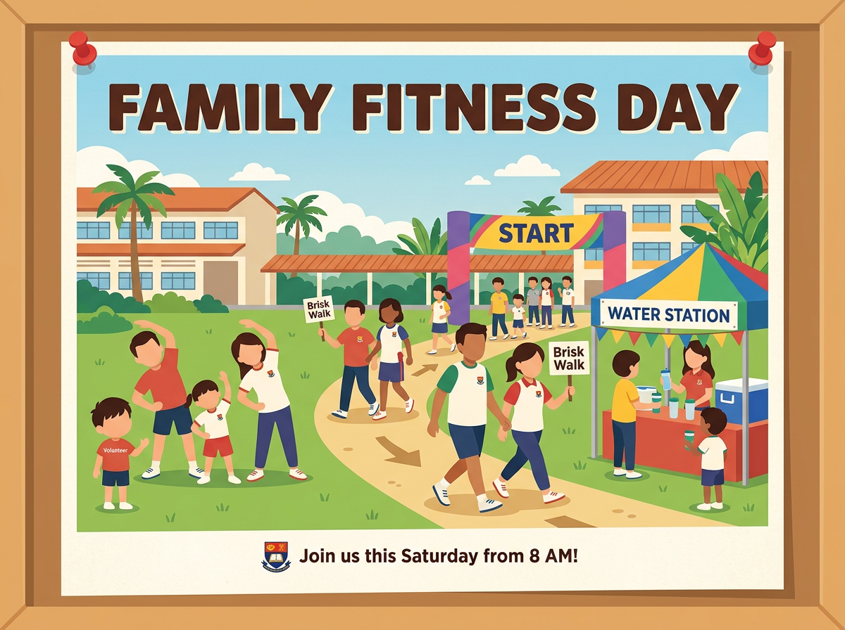 Stimulus poster: Family Fitness Day