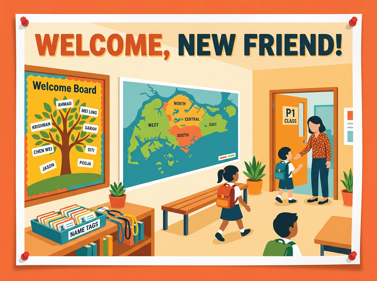 Stimulus poster: Welcome a New Classmate