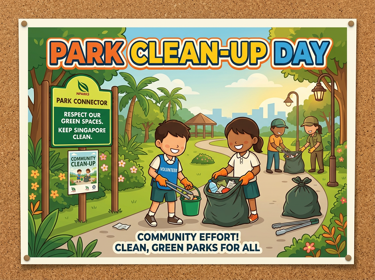 Stimulus poster: Park Clean-up Day