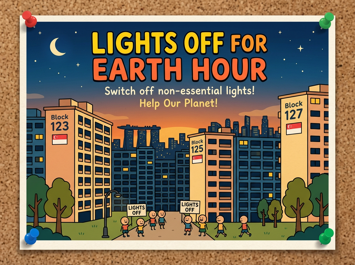 Stimulus poster: Lights Off for Earth Hour