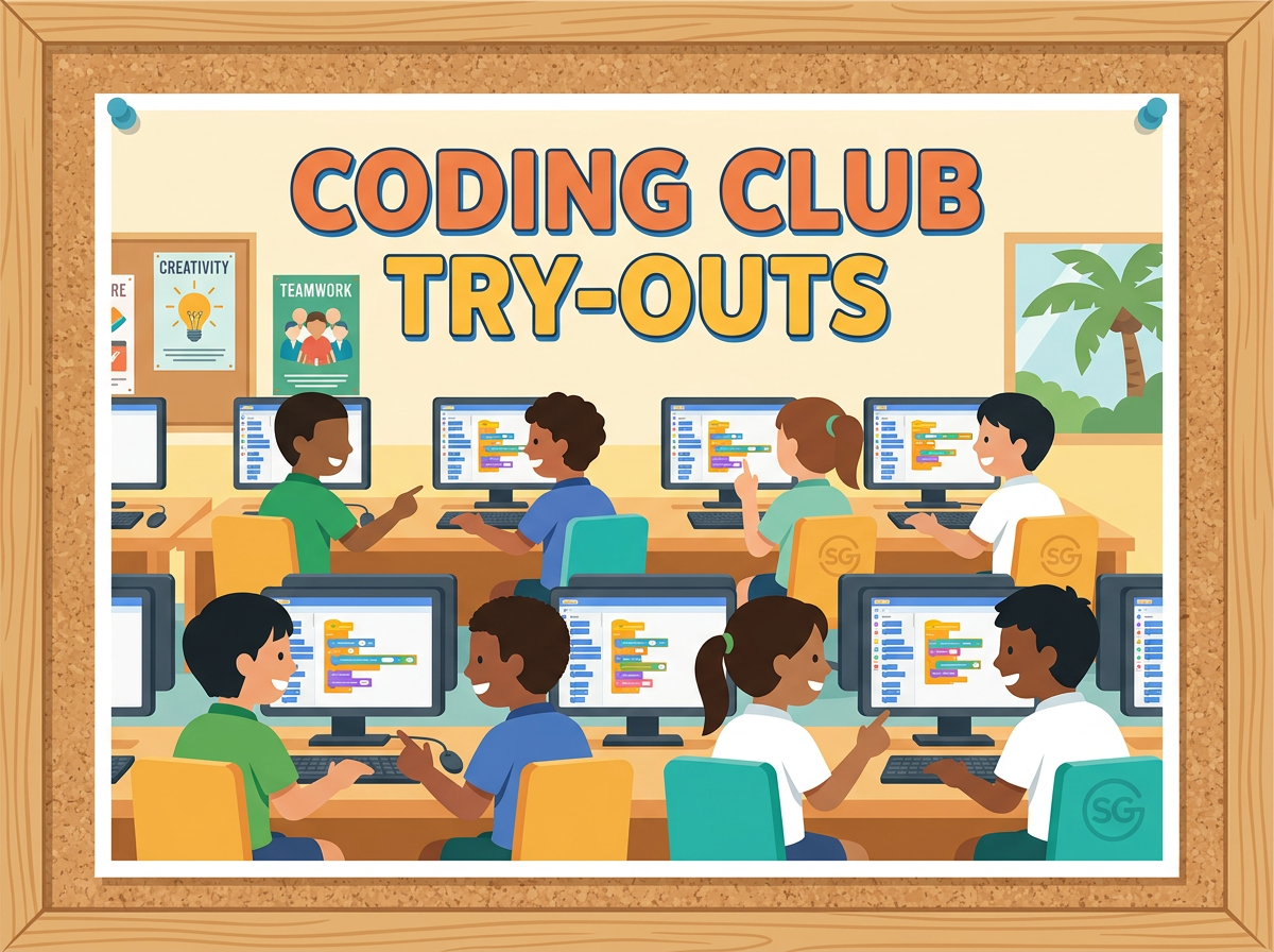 Stimulus poster: Coding Club Try-outs