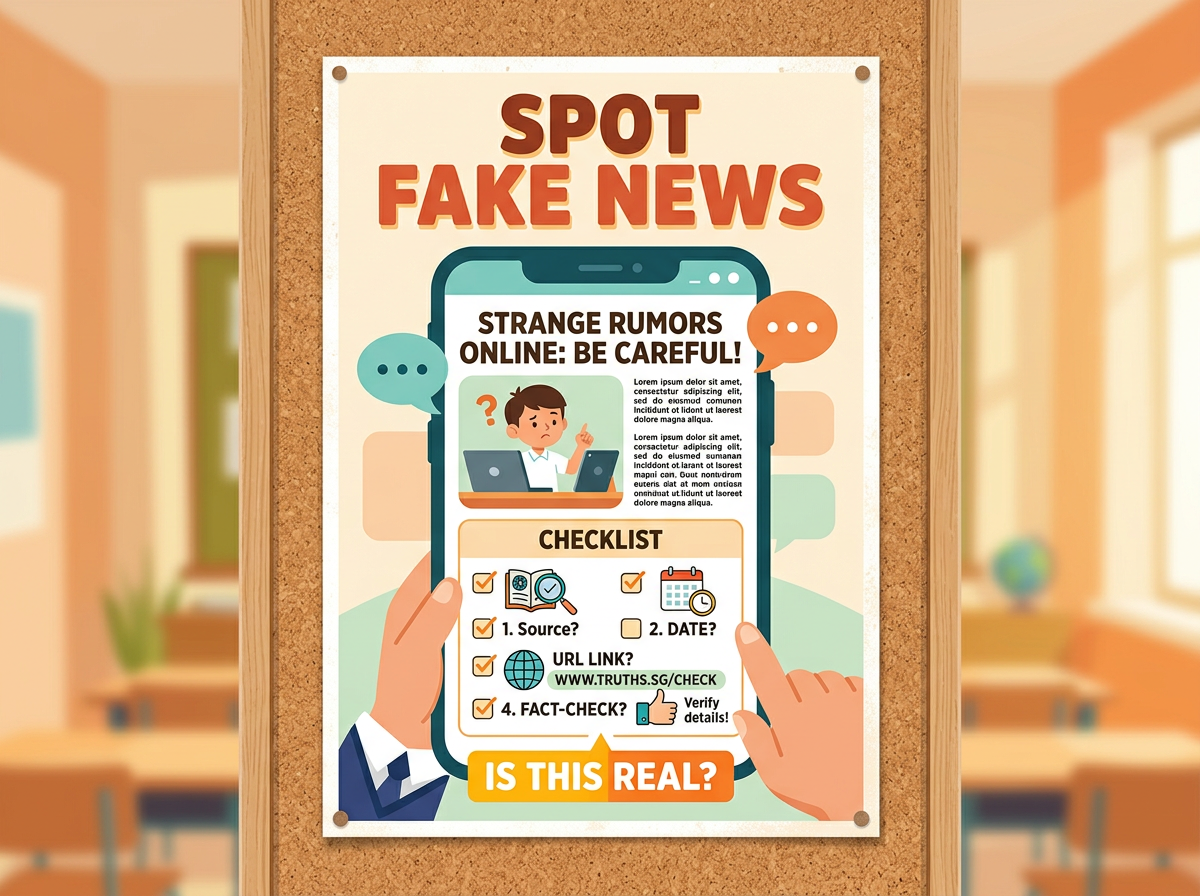 Stimulus poster: Spot Fake News