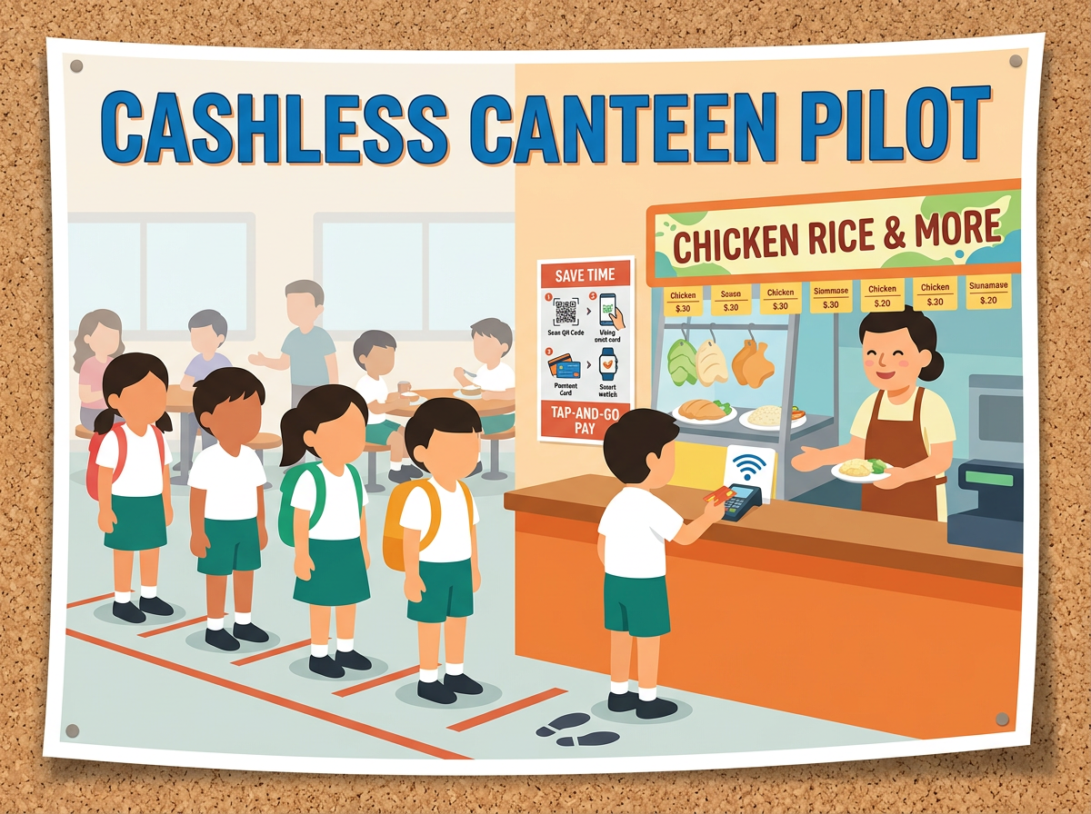 Stimulus poster: Cashless Canteen